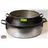 Image 1 : LOT OF 2 ALUMINUM STOCK POT. 18L & 23L