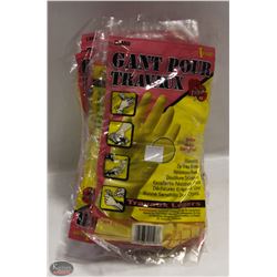 12 PAIRS OF NEW LIGHT DUTY HOUSEHOLD GLOVES LARGE