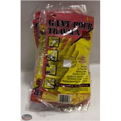 12 PAIRS OF NEW LIGHT DUTY HOUSEHOLD GLOVES LARGE