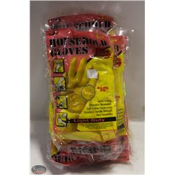 12 PAIRS OF NEW LIGHT DUTY HOUSEHOLD GLOVES XLARGE