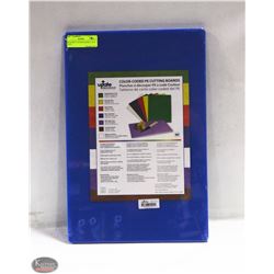 BLUE POLY CUTTING BOARD 12 X 18 X 1/2"