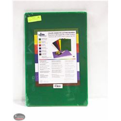 GREEN POLY CUTTING BOARD 12 X 18 X 1/2"