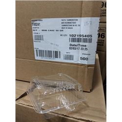 MINI CLAMSHELL CONTAINER - LOT OF 1000 (2 CASES)