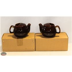 NEW TEAPOT 2 CUP - BROWN - LOT OF 6