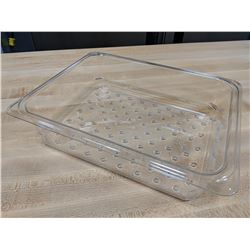 CAMBRO 3" POLYCARB COLANDER PAN FOR 1/3 INSERTS