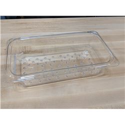 CAMBRO 3" POLYCARB COLANDER PAN FOR 1/3 INSERTS