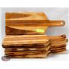 Image 1 : LOT OF 10 DECORATIVE WOODEN SERVING BOARDS