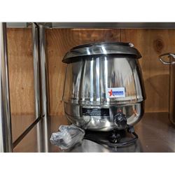 10L STAINLESS STEEL SOUP KETTLE WITH LID, OMCAN