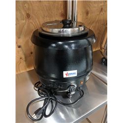 10L BLACK SOUP KETTLE WITH STAINLESS LID, OMCAN