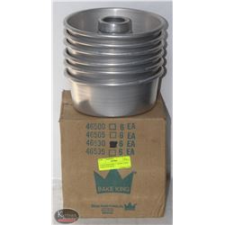 6 NEW BAKE KING 7" ANGEL FOOD CAKE PANS 46530