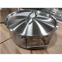 15QT HEAVY DUTY STAINLESS BRAZIER, UPDATE INT.