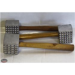 NEW MEAT MALLET TENDERIZERS - LOT OF 3