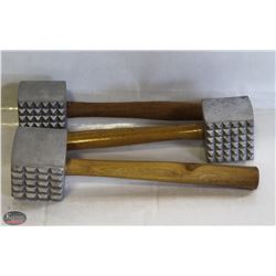 NEW MEAT MALLET TENDERIZERS - LOT OF 3