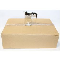 CHROME SUGAR/SYRUP DISPENSER - LOT OF 12 NEW