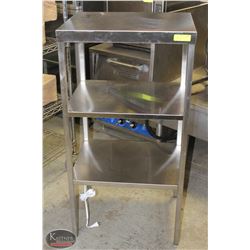 STAINLESS STEEL 3 TIER SHELF WITH WIRED LED