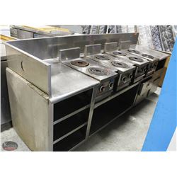 BAILIFF SEIZURE! VULCAN 8 BURNER RANGE TABLE.