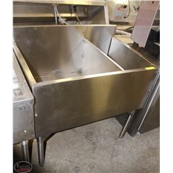 2 COMPARTMENT BAR WELL SINK STAINLESS STEEL