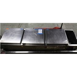 BAILIFF SEIZURE! 3 DOOR STAINLESS STEEL BACKBAR