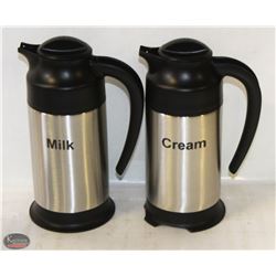 GROUP OF 2 NEW STEELVAC NSF RATED CARAFE 24OZ.