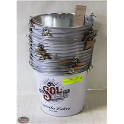GROUP OF 15 NEW SOL CERVEZA ICE BUCKETS