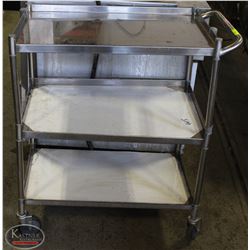3-TIER S/S COMMERCIAL SERVICE CART W/ HANDLE