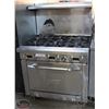 Image 1 : COMMERCIAL ROYAL 36" OVEN W/ 6 BURNERS NAT GAS
