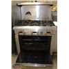 Image 2 : COMMERCIAL ROYAL 36" OVEN W/ 6 BURNERS NAT GAS