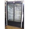 Image 1 : UPRIGHT HABCO DUAL-SLIDING GLASS DOOR DISPLAY