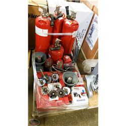 PALLET W/ ASSORTED FIRE SUPPRESSION & FIRE ALARM