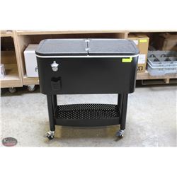UPDATE 65QT COOLER CART W/ BOTTLE OPENER