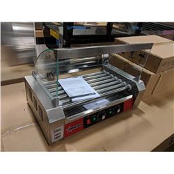 OMCAN 7 ROLLER HOTDOG WARMER & SNEEZEGUARD