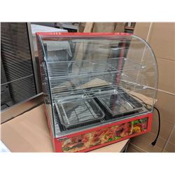 26" CURVED GLASS DISPLAY WARMER, OMCAN