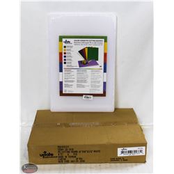 CASE OF 6 UPDATE WHITE POLY CUTTING BOARDS