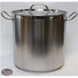 20QT STAINLESS STOCK POT WITH LID