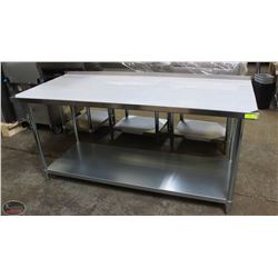 NEW S/S COMMERCIAL WORK TABLE  W/ UNDERSHELF