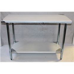 WORKTABLE S/S 24"X48X"34" & UNDERSHELF