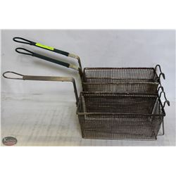 3 STANDARD DEEP FRYER BASKETS