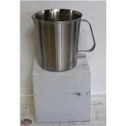 NEW 1000ML STAINLESS STEEL GRADUATED MEASURE CUP.