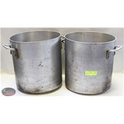 2 JOHNSON ROSE 24 QT ALUMINUM STOCKPOTS
