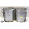 Image 1 : 2 JOHNSON ROSE 24 QT ALUMINUM STOCKPOTS