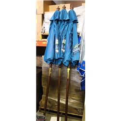 LOT OF 3 GRANVILLE ISLAND BREWING PATIO UMBRELLAS