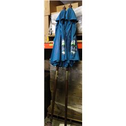 LOT OF 2 GRANVILLE ISLAND BREWING PATIO UMBRELLAS