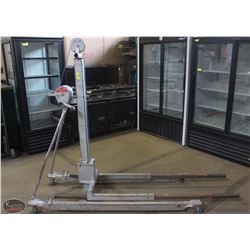 MANUAL HAND WINCH LIFT W/ NEW CASTORS