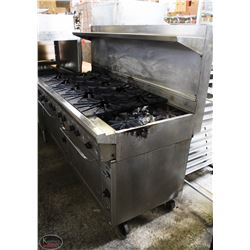 QUEST DOUBLE CONVECTION OVEN WITH 12 BURNER STOVE