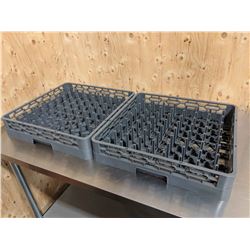 64 PEG PLATE/DISH RACKS,  LOT OF 2