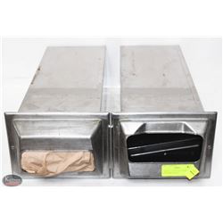 2 SPRING-LOADED S/S NAPKIN DISPENSER INSERTS
