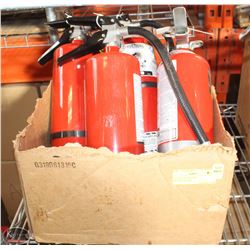 LOT OF 4 X 5LBS FIRE EXTINGUISHERS