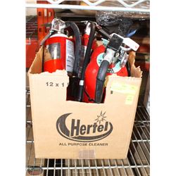 LOT OF 4 X 5LBS FIRE EXTINGUISHERS
