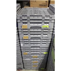 LOT OF 7 DISHWASHER TRAYS W/ COMMERCIAL GLASSWARE