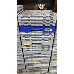 LOT OF 6 DISHWASHER TRAYS W/ MARTINI GLASSES